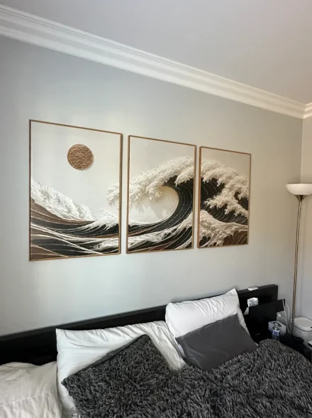 Picture hanging work 10