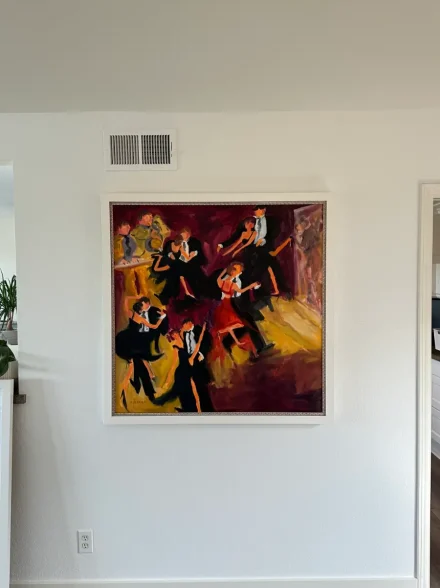 Picture hanging work 7