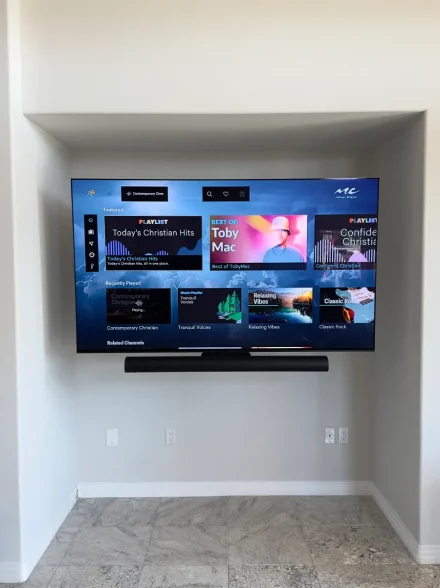 TV installation work 1
